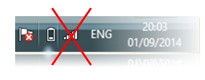 Don't trust tray icon