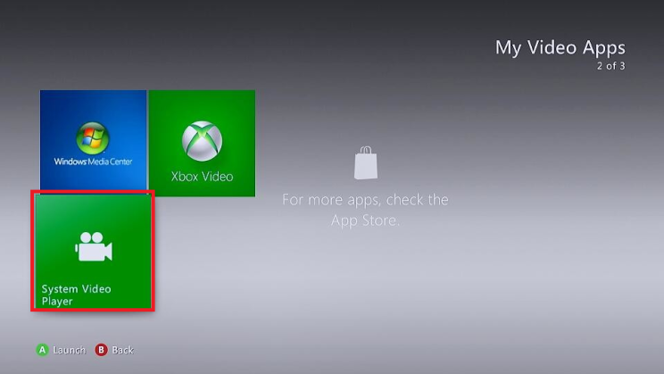 video xbox video player