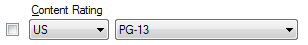 2. Content Rating Properties