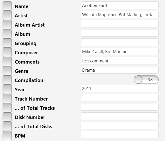 6. Metadata Fields