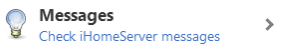 4. View iHomeServer and iTunes messages