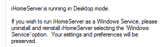 1. iHomeServer Install Mode