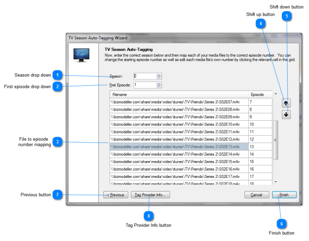 TV Season Auto-Tag : Map Episodes