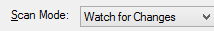 4. Scan mode drop down