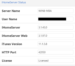 3. iHomeServer Status